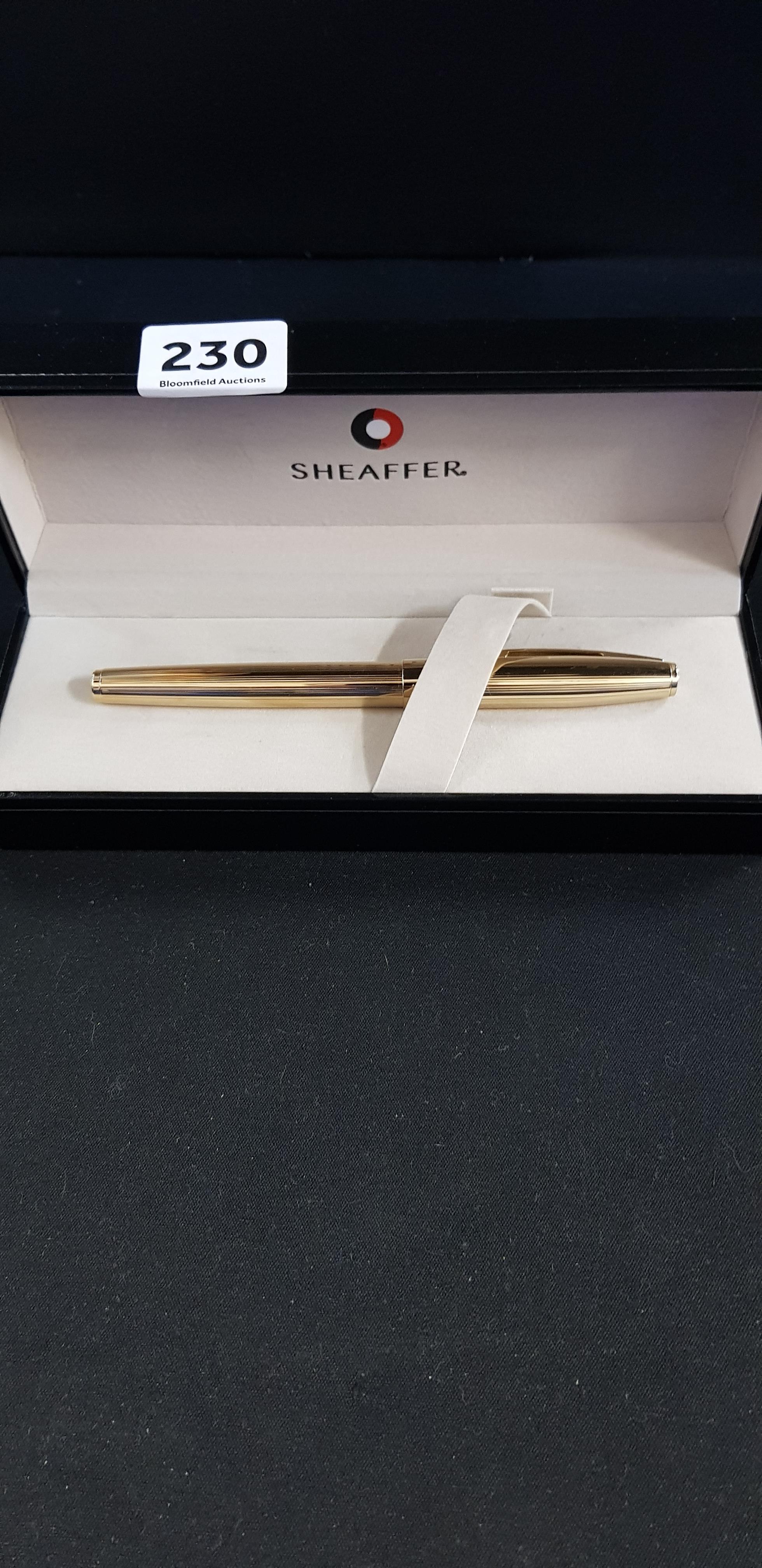 SCHAEFFER GOLD FILLED FOUNTAIN PEN BOXED