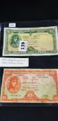 PAIR OF LADY LAVERY BANKNOTES