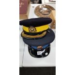 2 POLICE CAPS