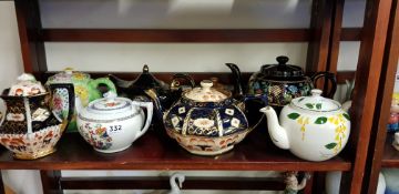 QUANTITY OF OLD TEAPOTS