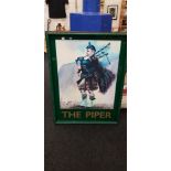 LARGE PIPER PUB SIGN