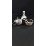 SILVER CONDIMENT SET