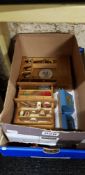 2 BOXES OF DOLLS HOUSE FURNITURE