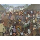 GLADYS MACCABE - OIL - THE AULD LLAMAS FAIR