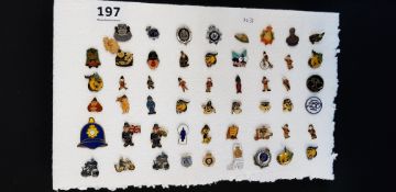 SHEET OF POLICE BADGES