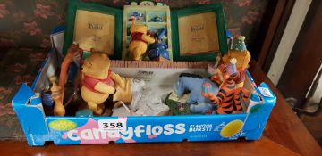 BOX LOT OF DISNEY FIGURES ETC