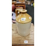 HUNTS LIVERPOOL PATENT 1 GALLON EARTHENWARE JAR