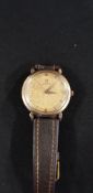 9CT GOLD OMEGA AUTOMATIC 20 JEWELS CAL.501 DIAL DISCOLOURED