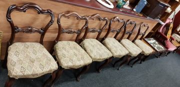 NICE SET OF 6 VICTORIAN DINING CHAIRS