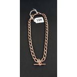 ANTIQUE 9CT ROSE GOLD ALBERT CHAIN - 61.5 GRAMS