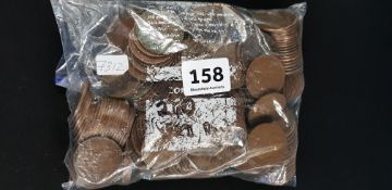 BAG OF APPROX 240 OLD PENNIES