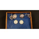 3 PAIRS OF SILVER EARRINGS