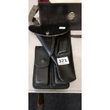 MOD BLACK LEATHER AMMUNITION CLIPS, POUCH & HOLSTER