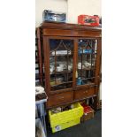 EDWARDIAN INLAID DISPLAY CABINET