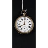 VINTAGE POCKET WATCH WITH WIND UP KEY