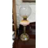 VICTORIAN ORANGE OIL LAMP