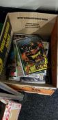 BOX OF SUPER HERO COMICS