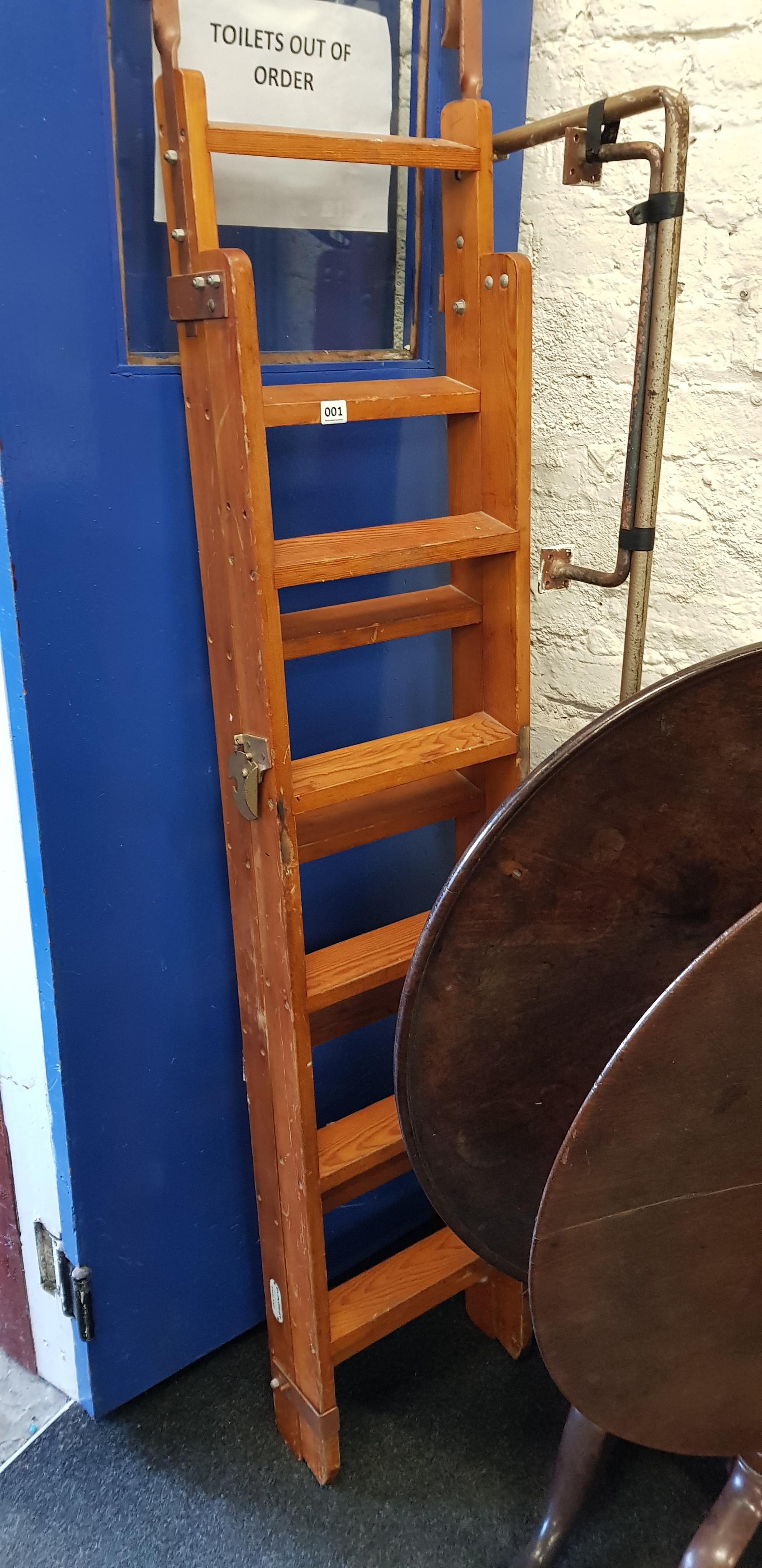 PAIR OF ANTIQUE SLINGSBY LADDERS/STEPS