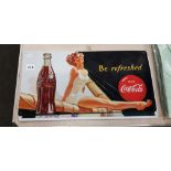 2 METAL COCA COLA SIGNS