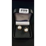 PAIR OF MINATO PEARL EARRINGS