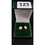 9CT GOLD AND CULTURED PEARL EARRINGS