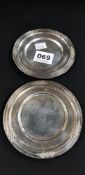 PAIR OF SILVER CONTINENTAL DISHES