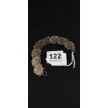 SILVER COIN BRACELET