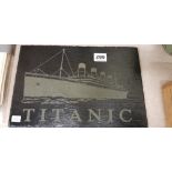 SUPERB LASER ETCHED -TITANIC SLATE PLAQUE