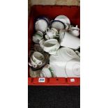 LARGE BOX LOT TO INCLUDE CHINA TEA SETS