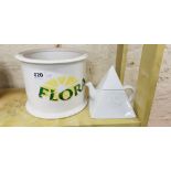 PG TIPS AND FLORA ADVERTISING JAR AND TEAPOT