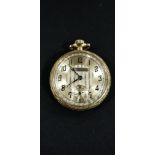 ANTIQUE GOLD PLATED ELSEMERE NON-MAGNETIC POCKET WATCH