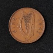 ULSTER VOLUNTEER FORCE STAMPED IRISH COIN