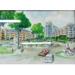 WATERCOLOUR - GASWORKS DEVELOPMENT - BEATTIE