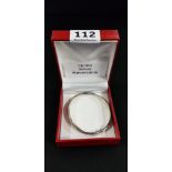 QUINN SILVER REVERSABLE BANGLE