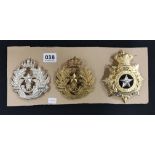 3 REPRODUCTION SCOTTISH RIFLE BADGES