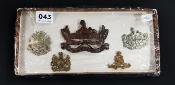 TRAY OF 5 ARMY BADGES