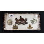 TRAY OF 5 ARMY BADGES
