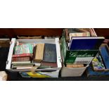 4 BOXES OF ANTIQUE BOOKS