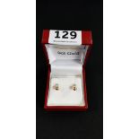 9CT GOLD PAIR OF EARRINGS