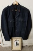 ROYAL ULSTER CONSTABULARY 1958 PATTERN TUNIC ACCOMPANIED WITH FRAMED PHOTO OF OFFICER.