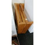 2 PINE DISPLAY SHELVES