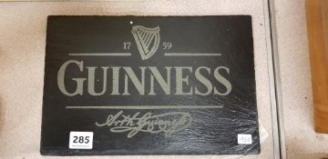 SUPERB LASER ETCHED - GUINNESS SLATE PLAQUE