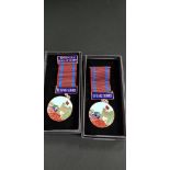 2 APPRENTICE BOYS OF DERRY MEDALS