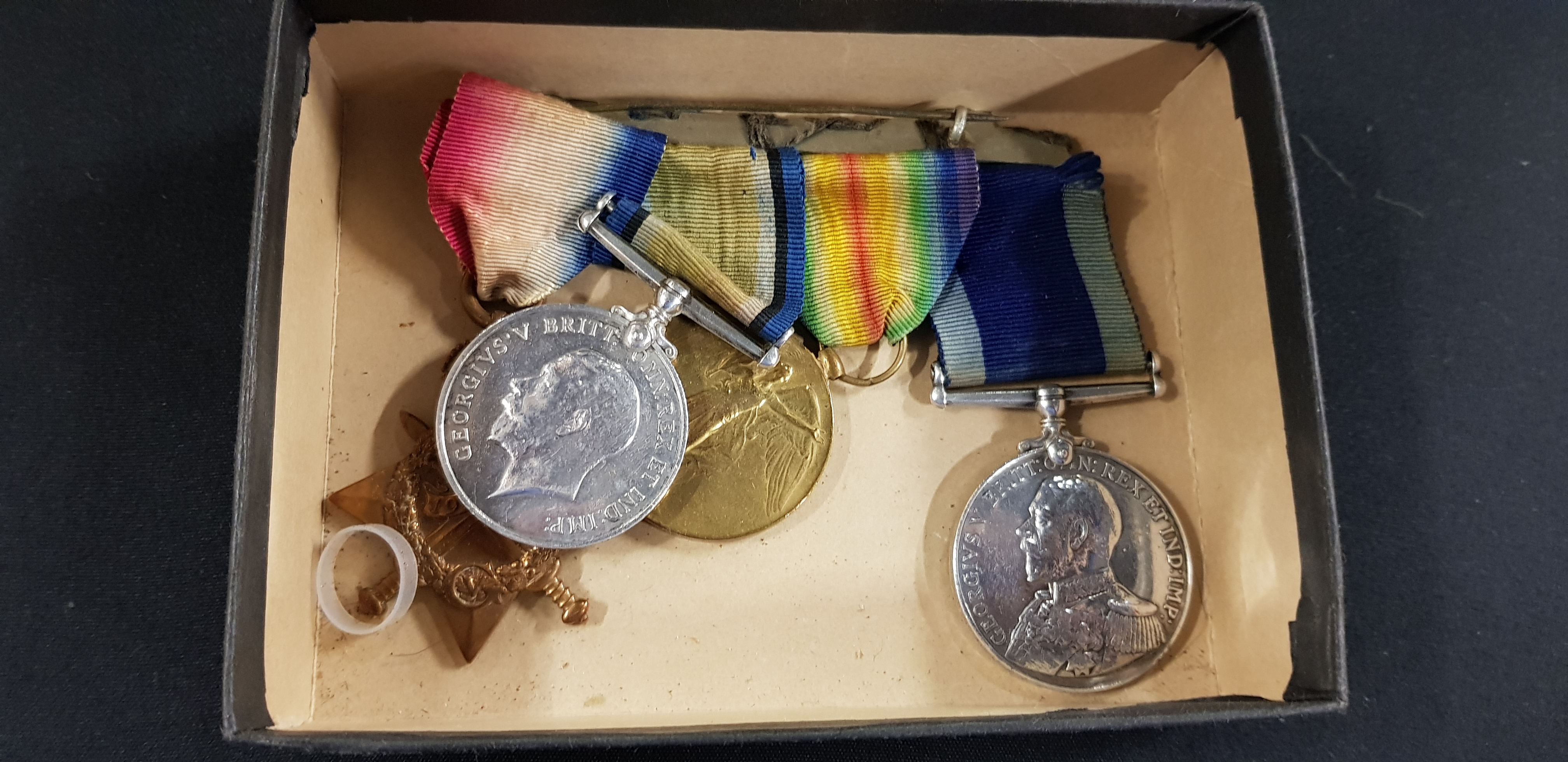 4 X WW1 MEDALS JHS SMALL A.B.R.N