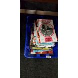 BOX OF FOOTBALL PROGRAMMES