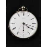 JNS BEACKE LONDON SILVER POCKETWATCH