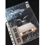 ORIGINAL DELOREAN BADGE & PAMPHLETS