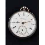 ROB STOUPPE NEWTOWNARDS HALLMARKED SILVER POCKET WATCH