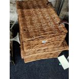 F & M WICKER BASKET AND 1 OTHER