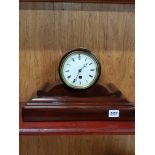 VICTORIAN DRUMHEAD MANTLE CLOCK